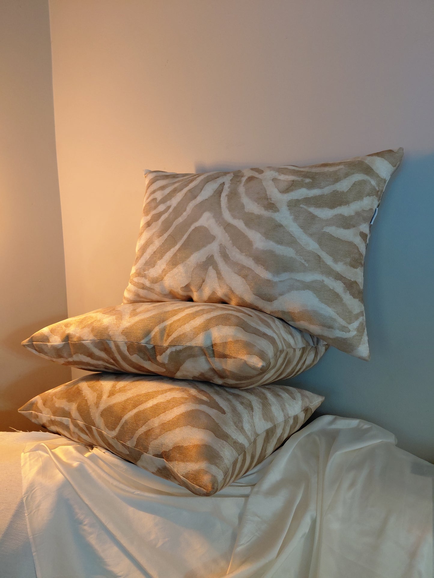 CHRISTINA EWANGA CASHAW ZEBRA PRINT CUSHIONS Set of 2