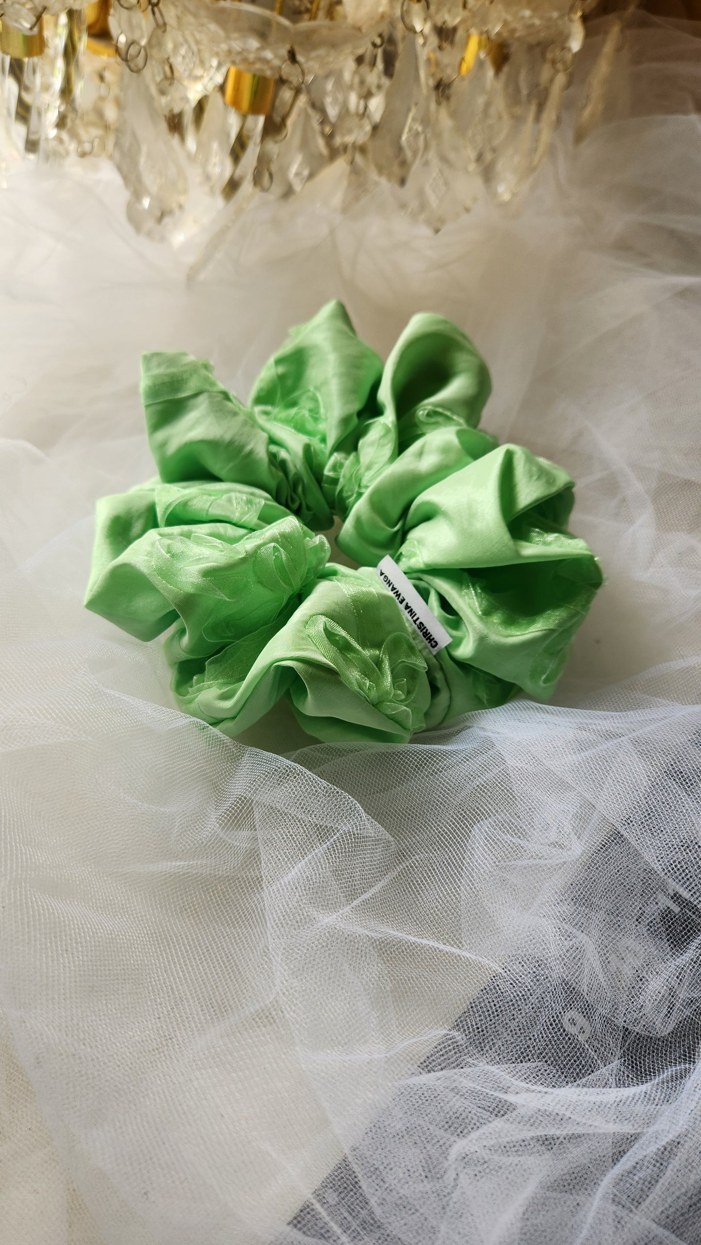 CE'S LUXURY EMBELLISHED SCRUNCHIE