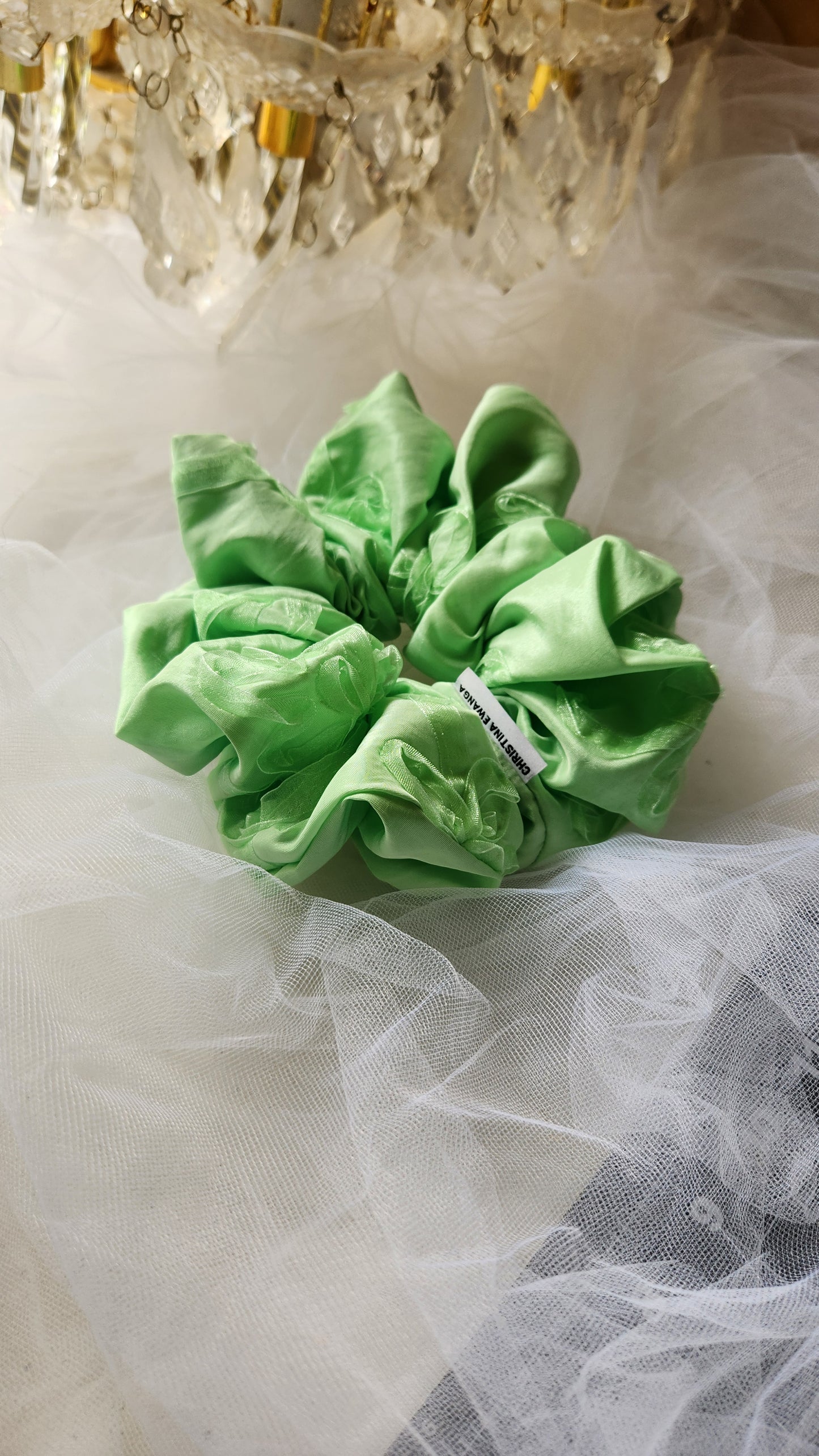 CE'S LUXURY EMBELLISHED SCRUNCHIE